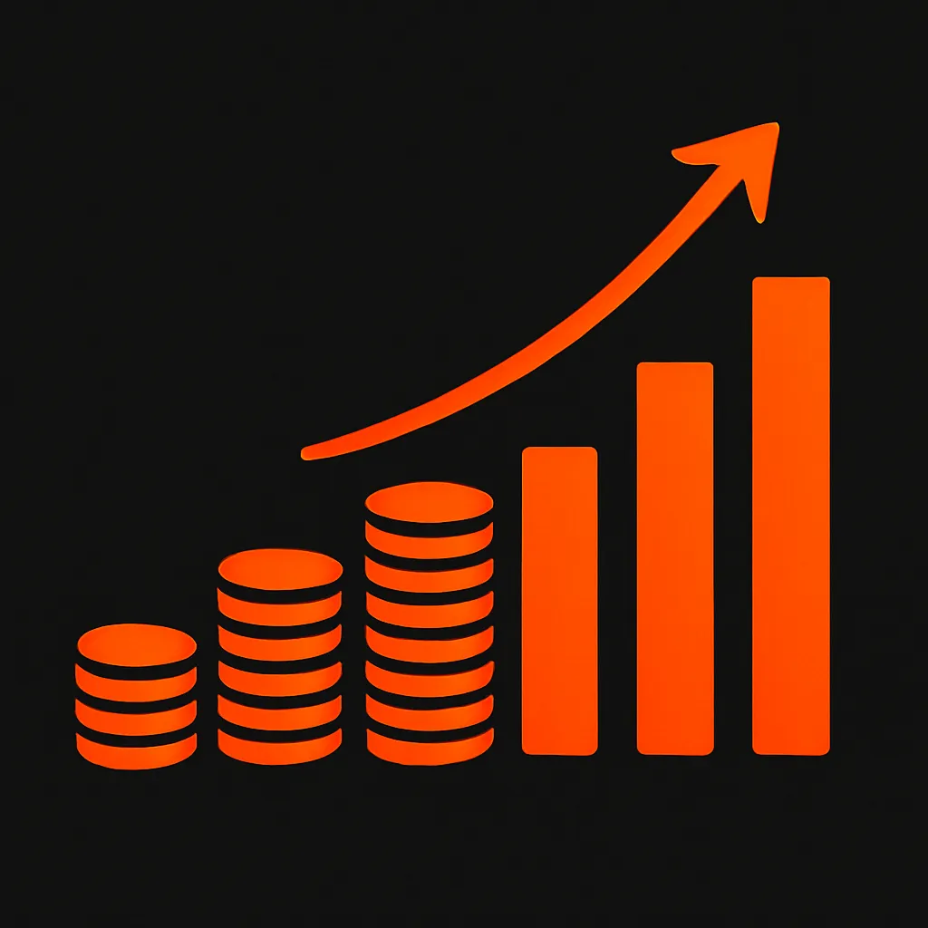 Lead funnel growth bar chart